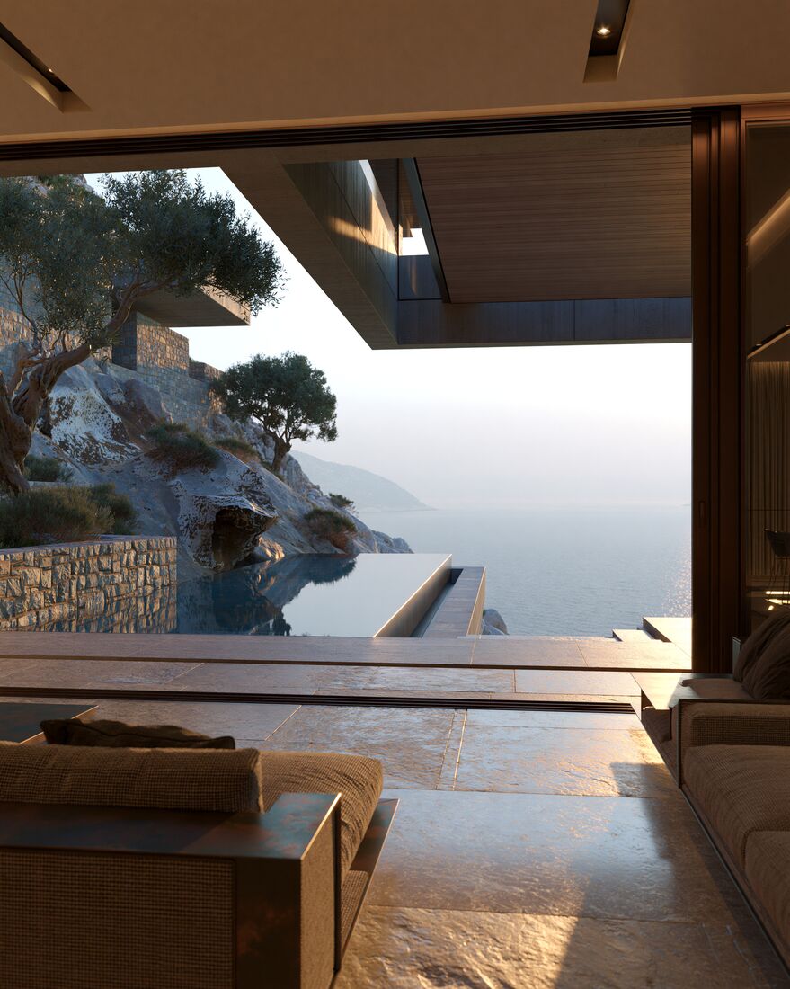 Exterior on the cliff