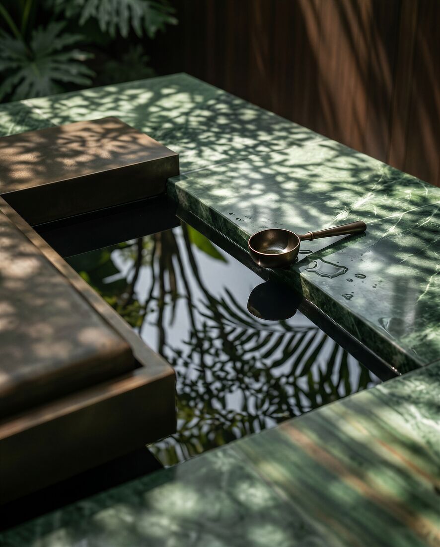 Water and stone detail